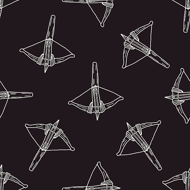 Crossbow Pattern Drawing Of Crossbows Illustrations, Royalty-Free Vector Graphics & Clip ...