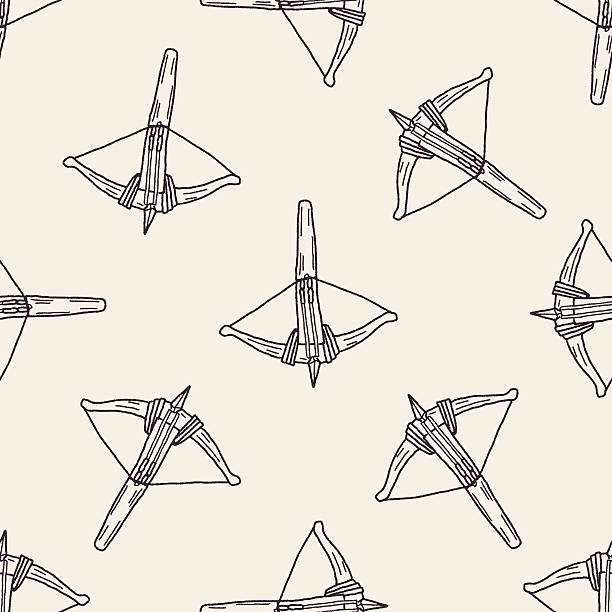 Crossbow Pattern Drawing Of Crossbows Illustrations, Royalty-Free Vector Graphics & Clip ...