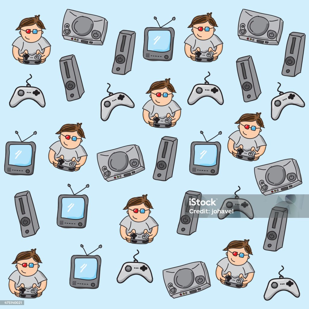Switch Gamer Pattern Gamer Pattern Stock Illustration - Download Image Now - Activity, Arts ...