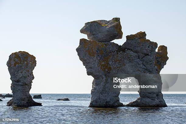 Raukar Gotland Sweden Stock Photo - Download Image Now - Gotland, 2015, Architectural Column