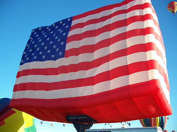 istock Flag Hot Air Balloon 475143474