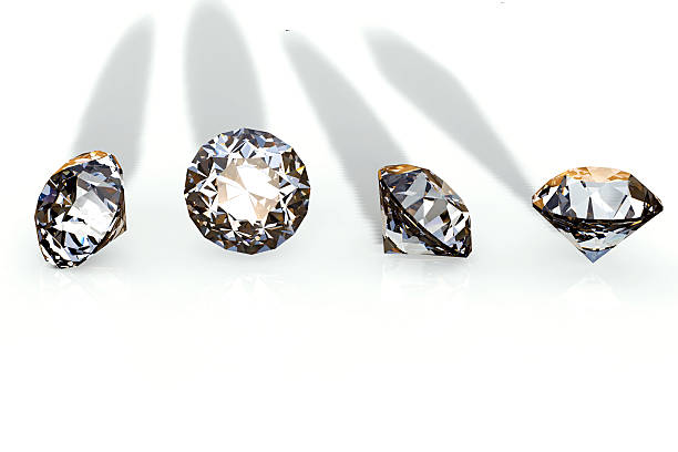 Diamond. Collections of jewelry gems stock photo