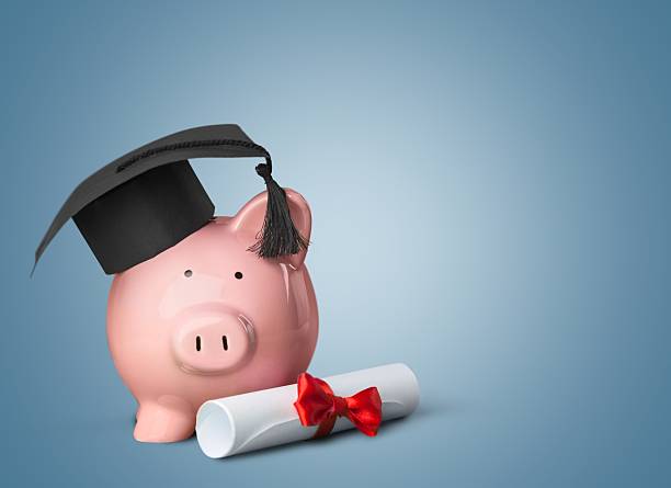Graduation, Piggy Bank, University Graduation, Piggy Bank, University. piggy bank photos stock pictures, royalty-free photos & images