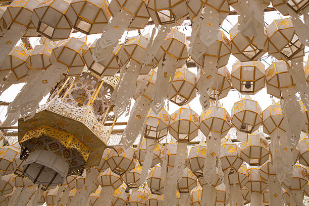 istock Chinese new year white paper lanterns 475149198