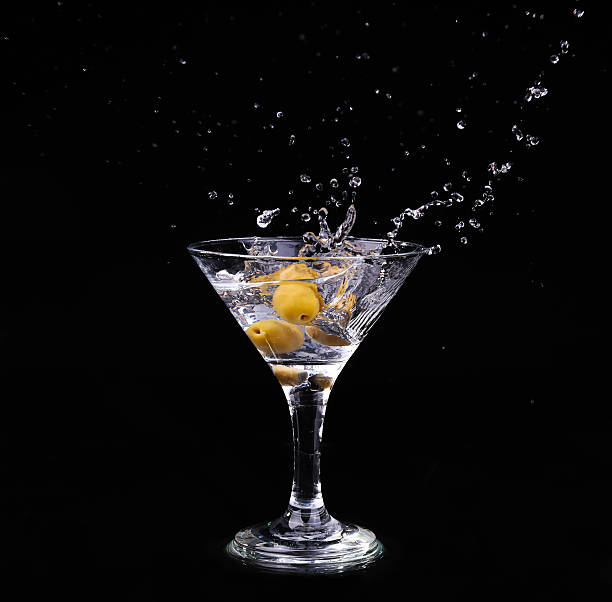 istock Vermouth cocktail inside martini glass over dark background 475150694