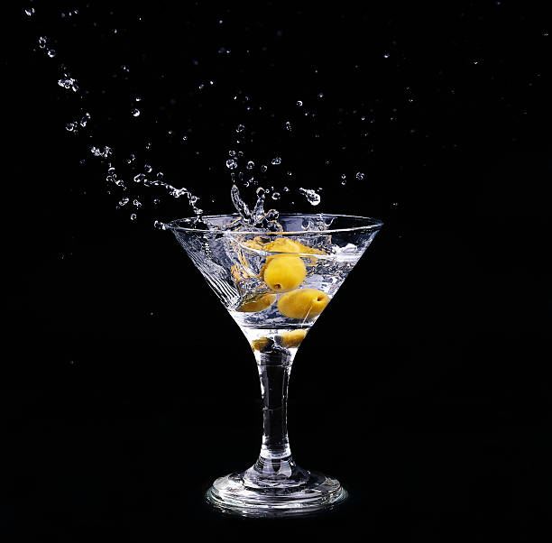 istock Vermouth cocktail inside martini glass over dark background 475150736