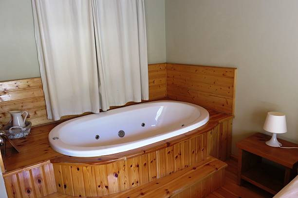 istock bathroom with hot tub 475150818