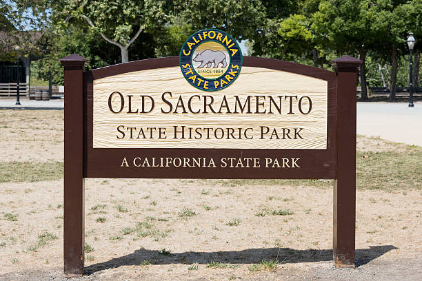 istock Old Sacramento State Park sign 475154162
