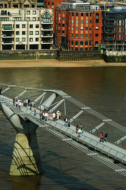 istock Millennium bridge in London. Look from above. 475155662