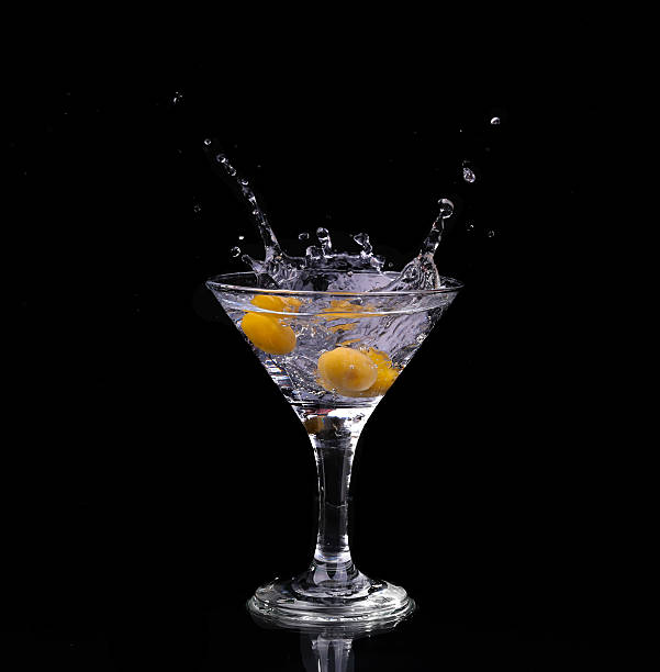 istock Vermouth cocktail inside martini glass over dark background 475155774