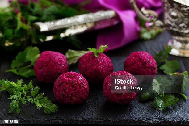 Pkhali Beet With Walnuts Georgian Cuisine Stock Photo - Download Image Now - 2015, Appetizer, Beet