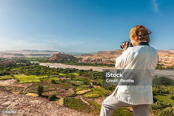 Los Viajeros Pueden Fotografiar Tarde Aït Ben Haddou Marruecos África Del Norte Foto de stock y más banco de imágenes de Kasba