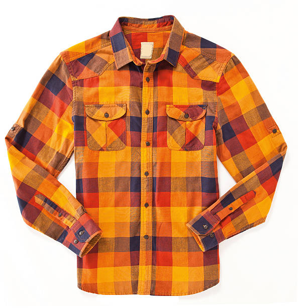 camisa aislado - lumberjack shirt fotografías e imágenes de stock