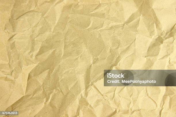 Foto de Textura De Papel Amarrotado Caixa e mais fotos de stock de Abstrato - Abstrato, Amarelo, Amarrotado