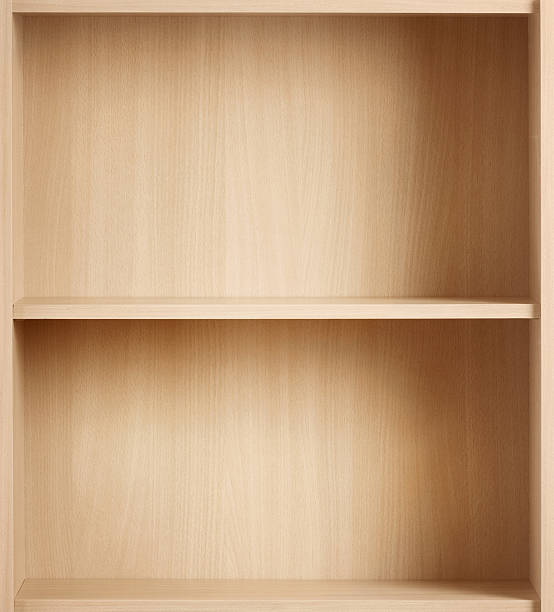 istock Empty brown bookcase for books and other items to keep 475166042