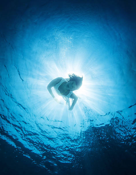 istock Woman dive into the sea 475167274