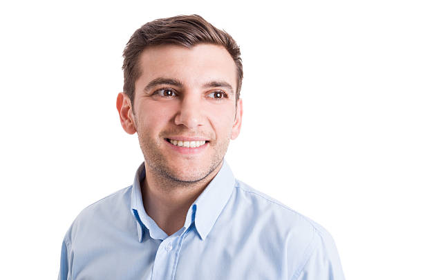 istock Successful business man with blue shirt 475170928