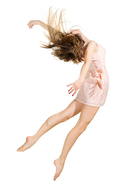 istock Young dancing girl isolated 475172194