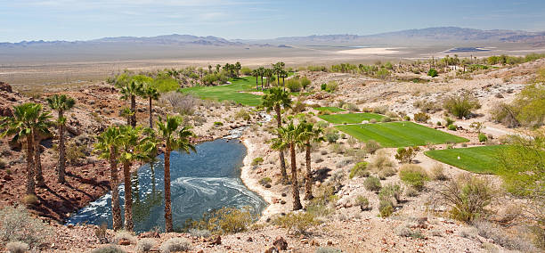 istock Panorama of Desert Golf Course 475172678