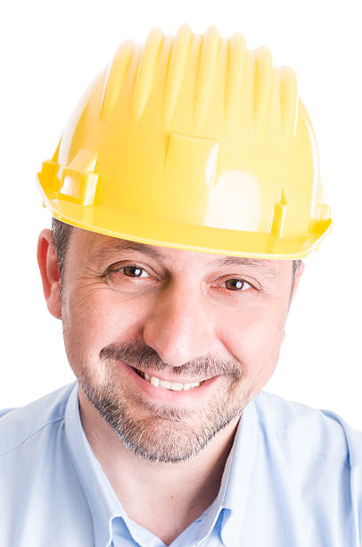 istock Face of a happy architect or engineer 475176062