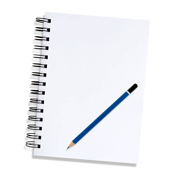 istock Note paper and pencil on a white background. 475176181
