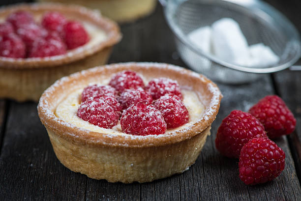 istock Traditional homemade fresh raspberry tart 475177170