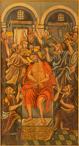 istock Jerusalem - torture of Jesus paint 475180570