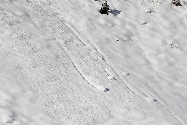 istock Small Avalanche, Pure White Snow, Winter Scenery 475185599