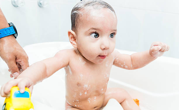 istock Cute baby boy in the bathtub 475186304