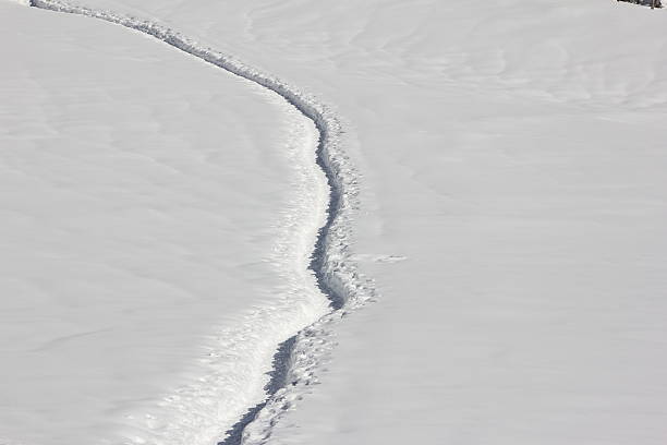 istock To leave one's marks, Track in Snow, Footprints, Winter Scenery 475186859