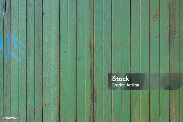Old Vintage Abandoned Weathered Green Fence Texture Wood Backgro Stock Photo - Download Image Now