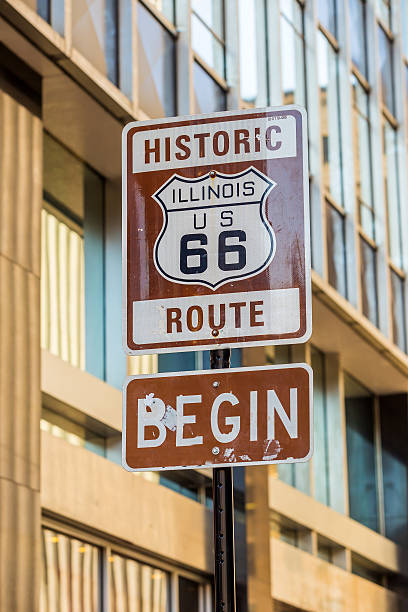 istock Route 66 sign in Chicago 475189632