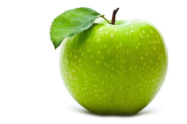 manzana verde - apple granny smith apple green leaf fotografías e imágenes de stock