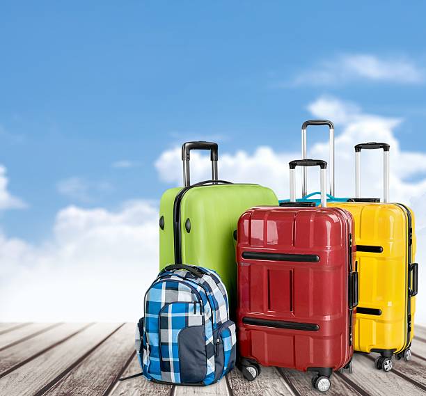 istock Airport, rucksack, isolated 475194796