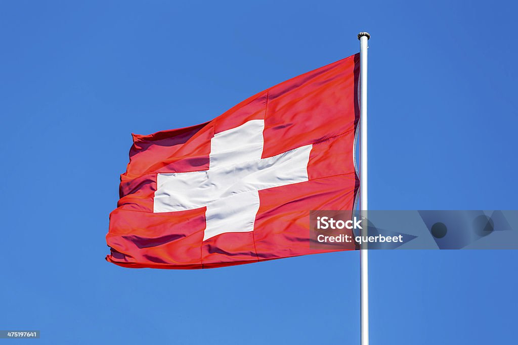 Flagge der Schweiz - Lizenzfrei Bern Stock-Foto
