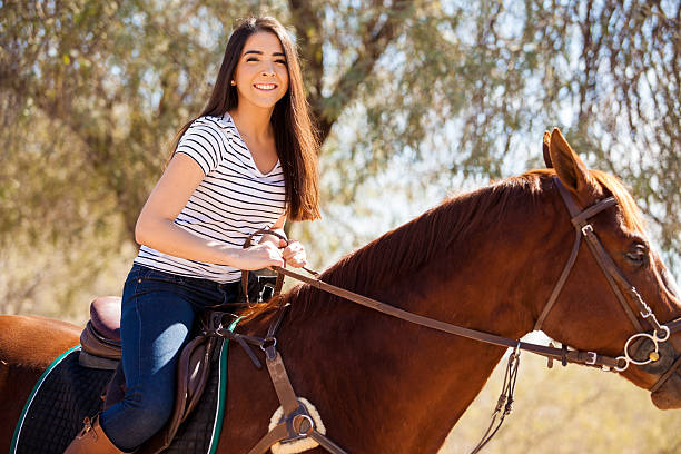 istock Enjoying a horseback ride 475198637