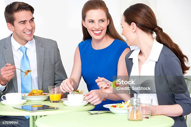 Business Lunch Break Stock Photo - Download Image Now - Lunch, Lunch Break, Suit