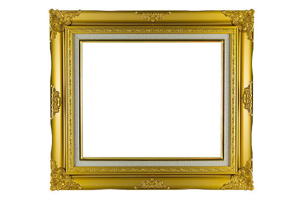 istock Bronze and Gold Frame vintage isolated on white background. 475199608