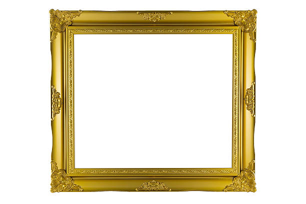 istock Bronze and Gold Frame vintage isolated on white background. 475199626