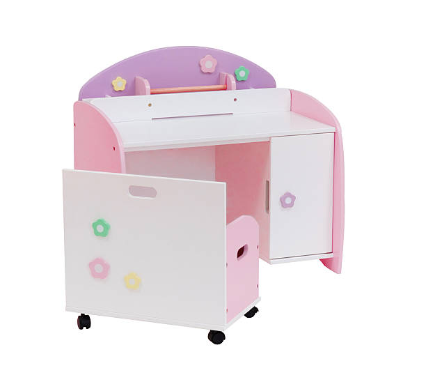 istock Desk and seat for kids isolated 475200592