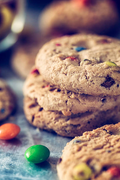 istock Home Baked Cookies with Chocolate Candies 475201090