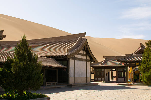 istock Chinese temple in desert, Dunhuang 475204816