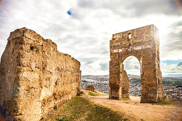 Merinid Tombs ruins above Fes, Morocco.