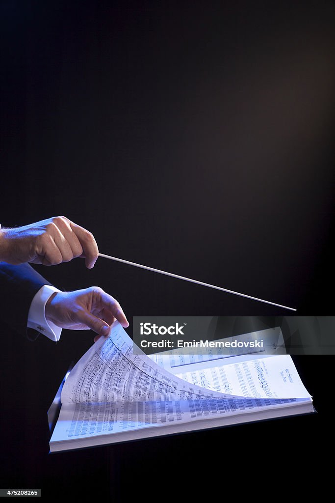 Chef d'orchestre de musique - Photo de Chef d'orchestre libre de droits