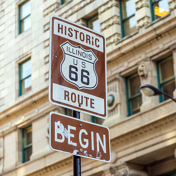 istock Route 66 sign in Chicago 475209650
