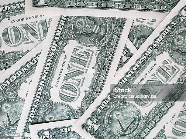 Dollar Notes 1 Dollar Stock Photo - Download Image Now - 2015, American Culture, American One Dollar Bill