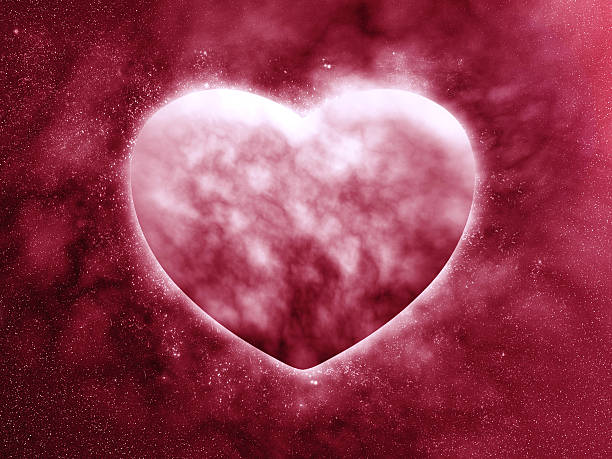 istock Planet of the heart in beautiful space 475210099