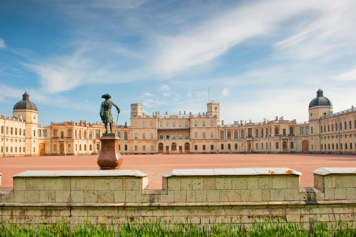 Famous palace in the suburbs of St. Petersburg