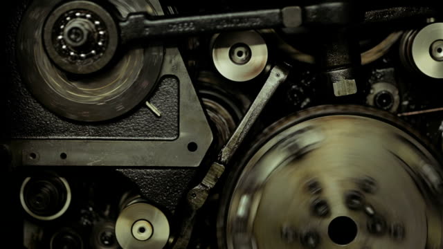 Gears On Old Printing Machine