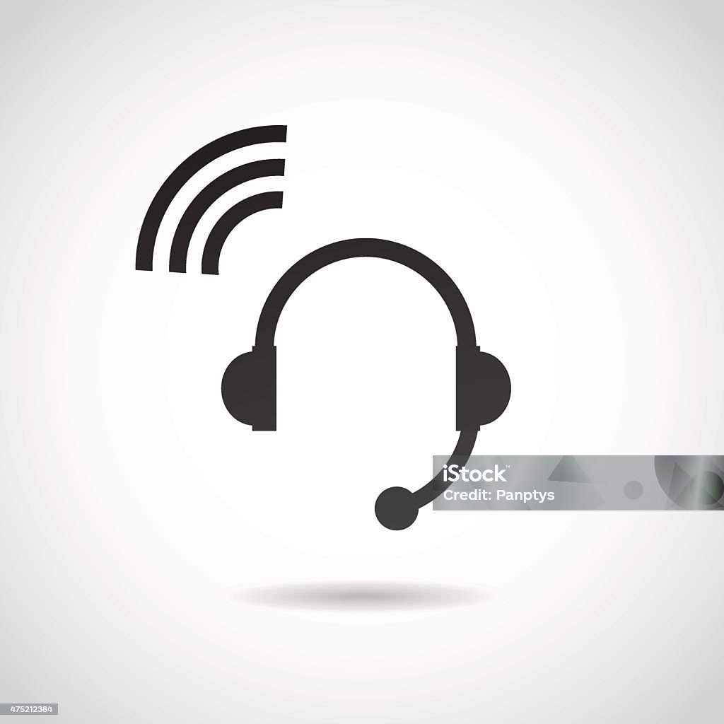 Headphones icon. Vector art. Icon Symbol stock vector